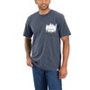 Carhartt Relaxed Fit Heavyweight Short-Sleeve Pocket Outdoors Graphic T-Shirt, Bluestone, Large, TLL 105718-BLSLTLL
